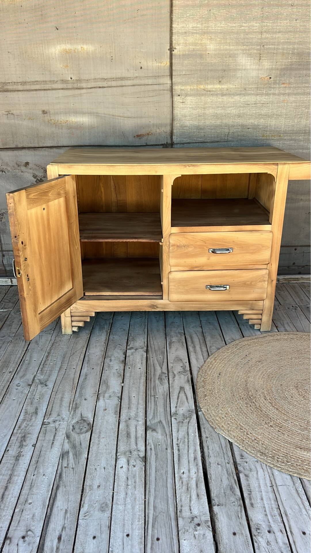 Art Deco wooden chest of drawers