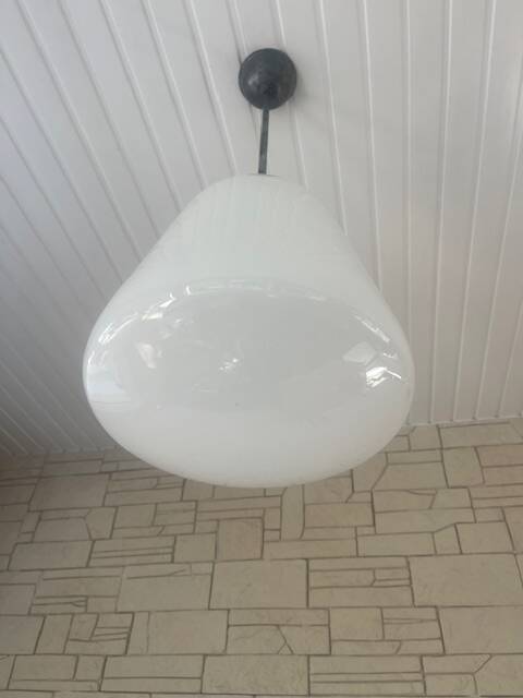 Old opaline chandelier from the 50s