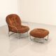 Armchair and ottoman set model 915 by Carlo De Carli for Cinova 70's