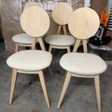 4 Compas chairs in solid ash