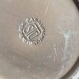 Set of 6 Casalinghi stainless steel cups and saucers, vintage Italian design