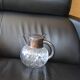 Orangeade carafe with ice cube compartment