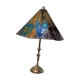 table lamp stained glass tiffany style 1960 has 70 brass and bronze 58x40