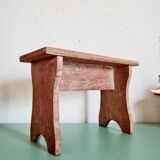 Mini wooden farmhouse bench