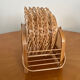 Ensemble de sous verre papillon vintage