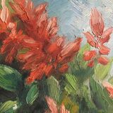 Table "Wild Flowers" HSC signed with frame, circa 1930