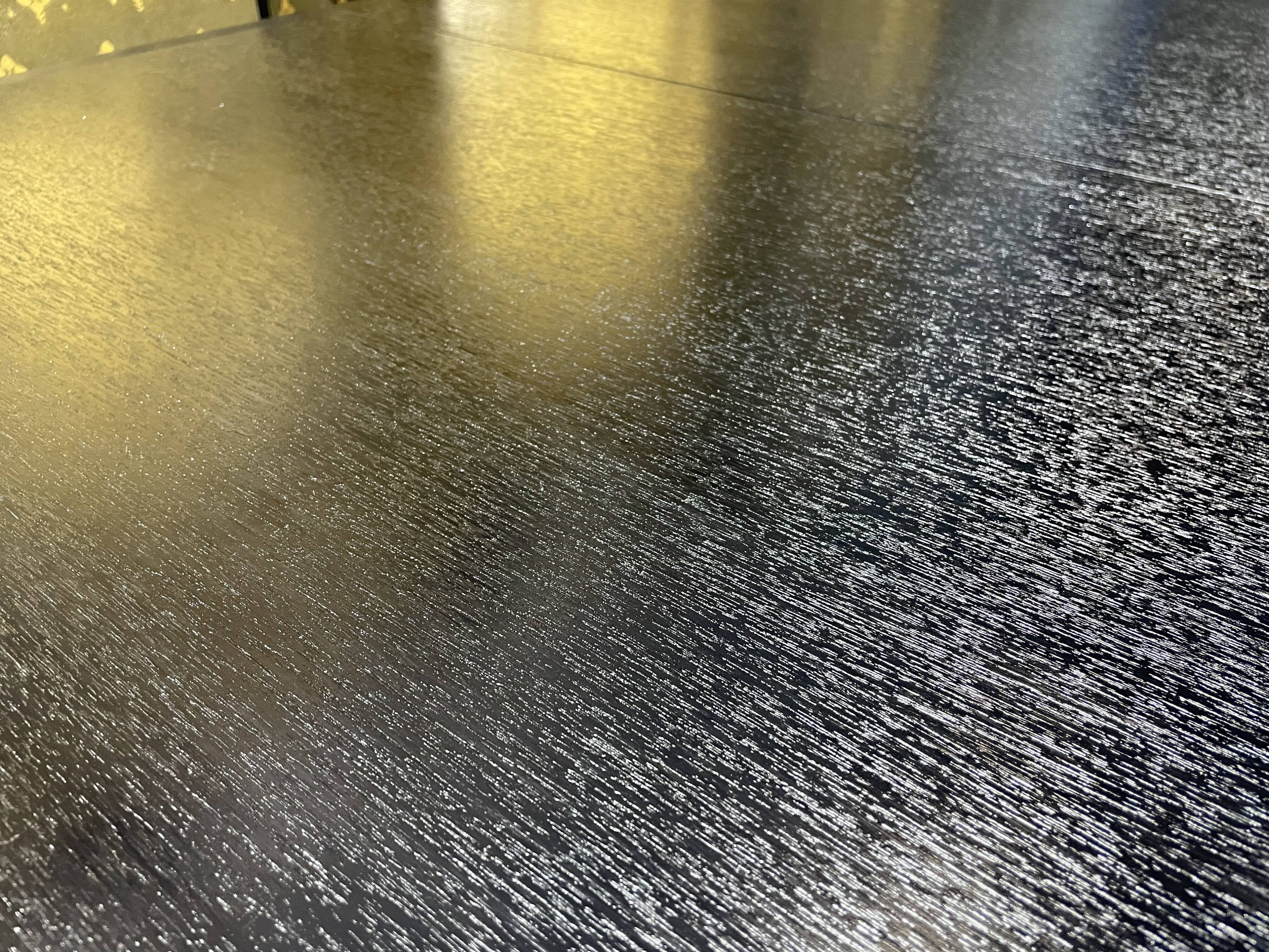 Scandinavian dining table in blackened wood Napoleon III