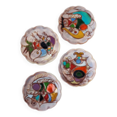 4 assiettes Vallauris M.C Treinen