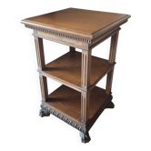 Italian square side table from the 1960s with two tiers.