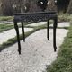 Chinese black lacquer side table with multicoloured inlays, 1950s.