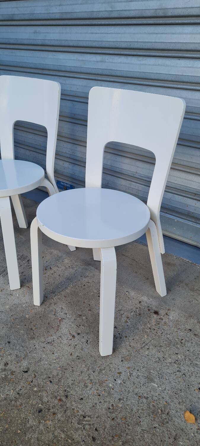 Set of 4 Alvar Aalto chairs