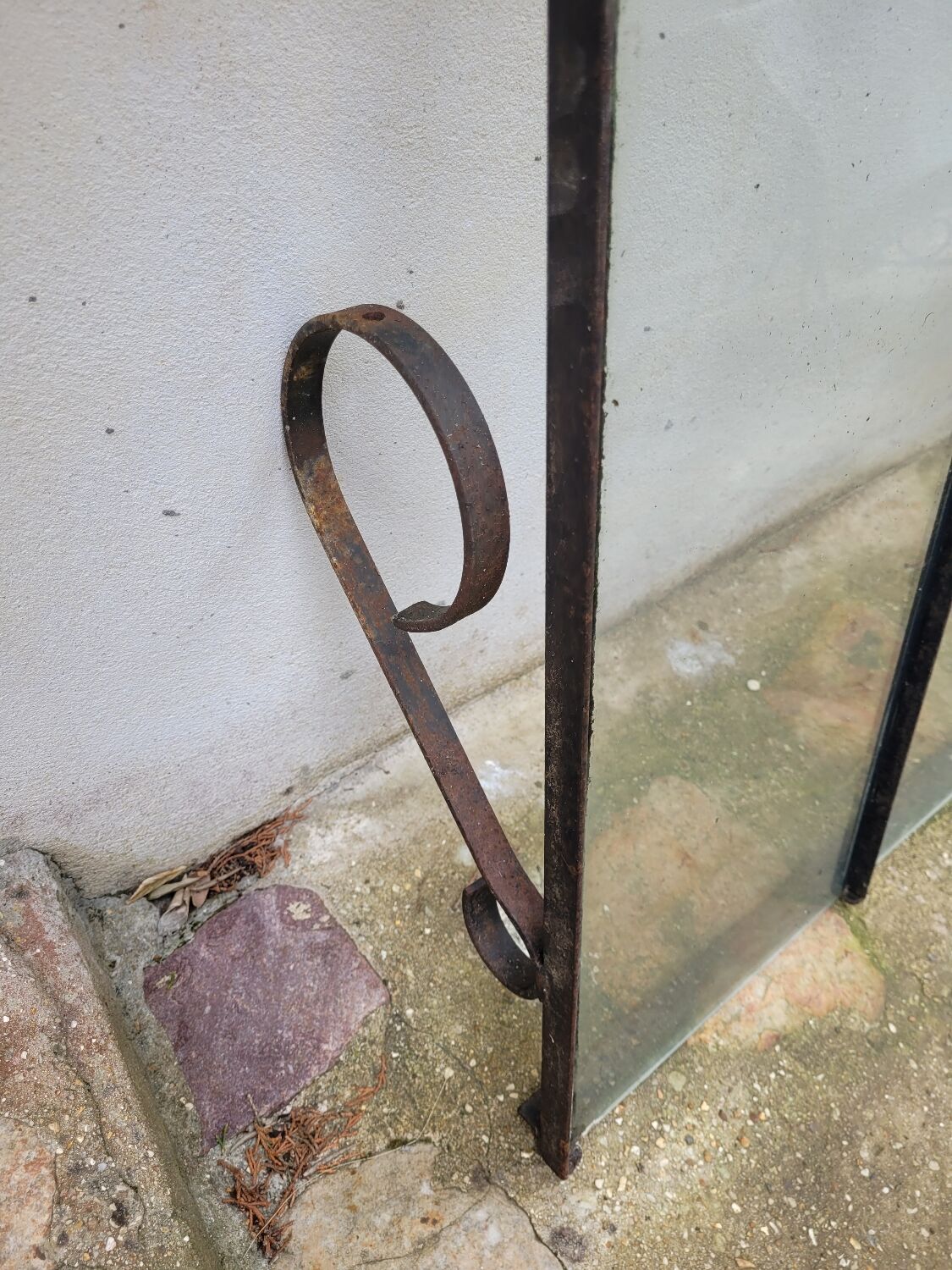 Old wrought iron marquee