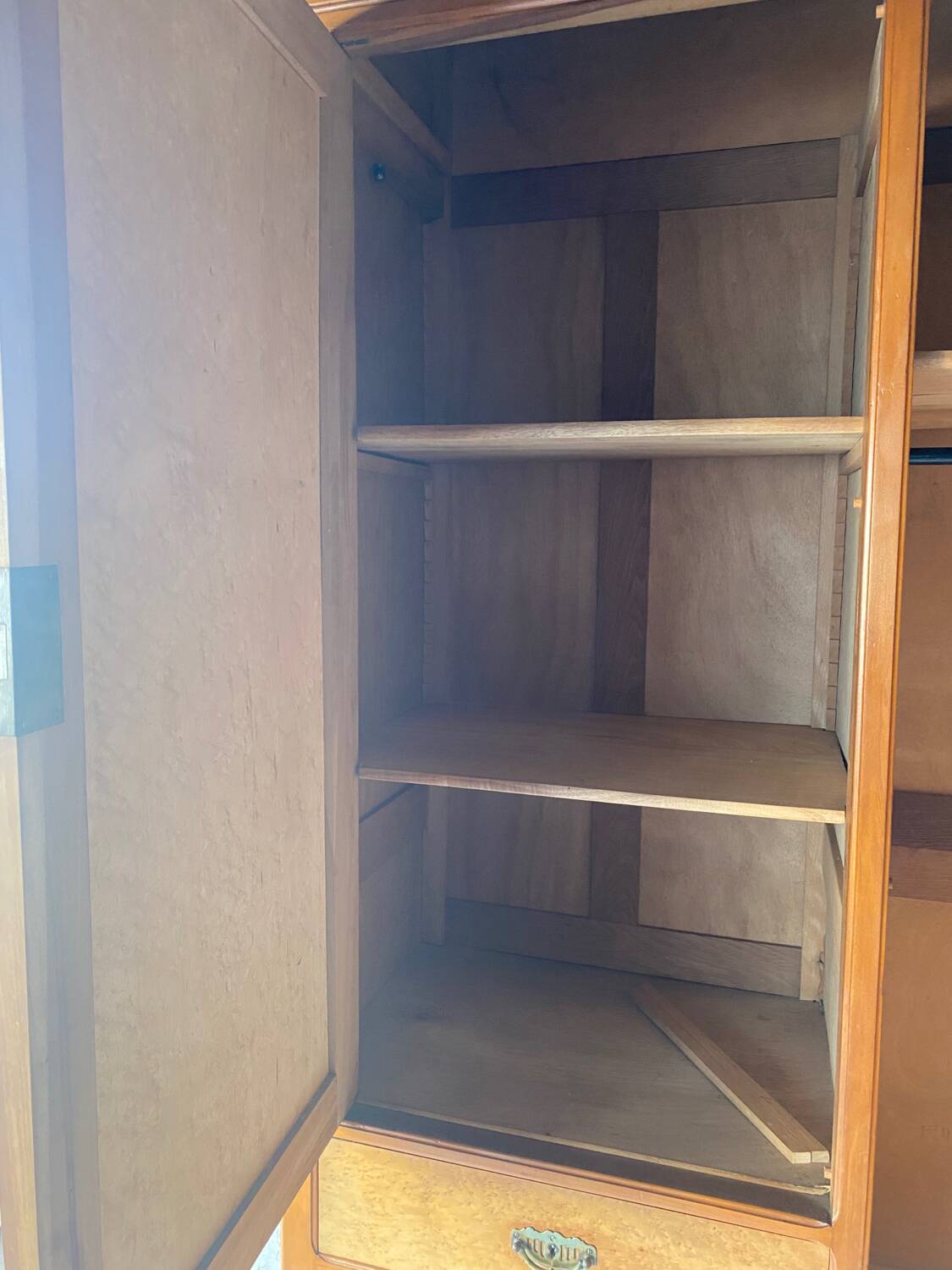 Art Deco hotel-style Parisian wardrobe chest or