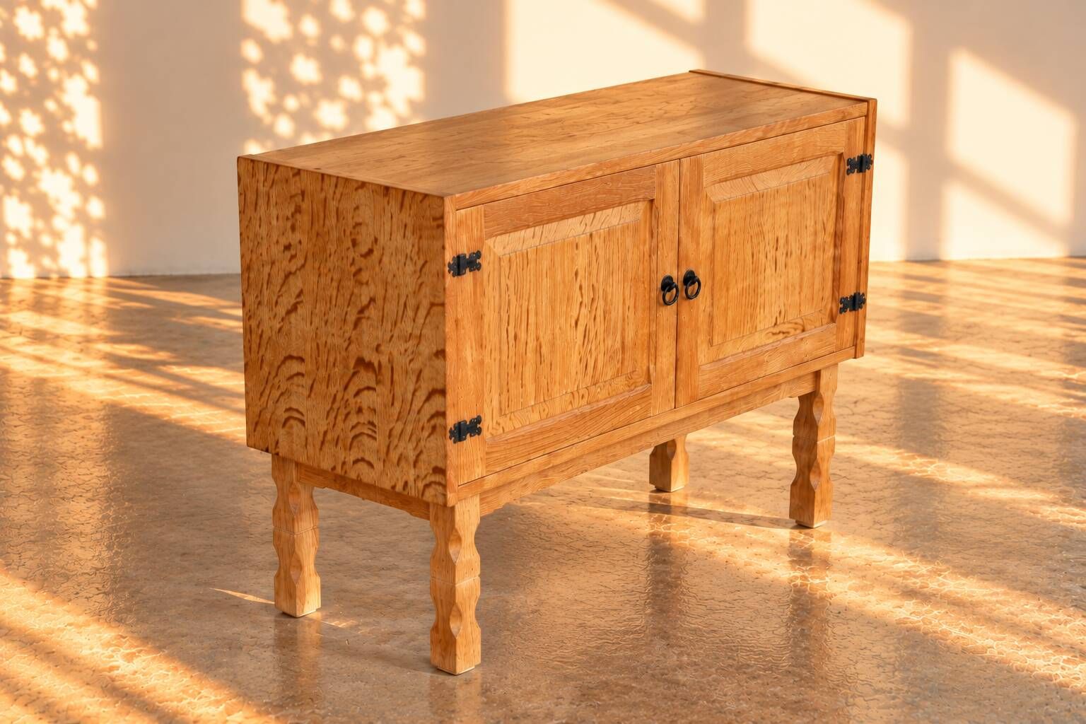 vintage sideboard | Brutalist cabinet | 1960s | Danish