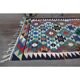 Turkish Vintage Oushak Runner Handwoven Wool Colorful Runner Rug 97x302