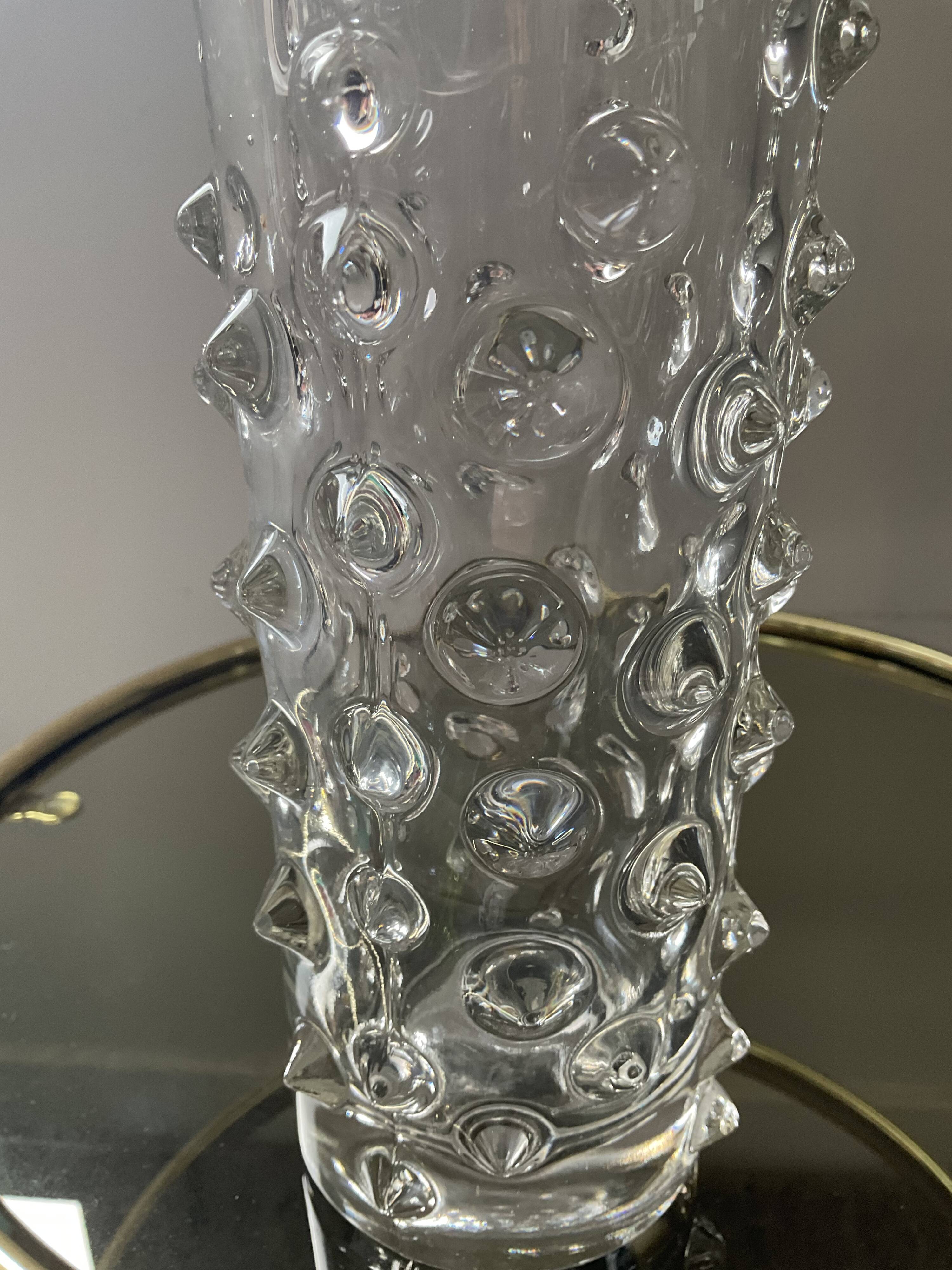 Vintage glass paste vase