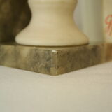 Pair of greenhouses vintage marble and alabaster books Italy