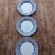 Set of 3 English plates