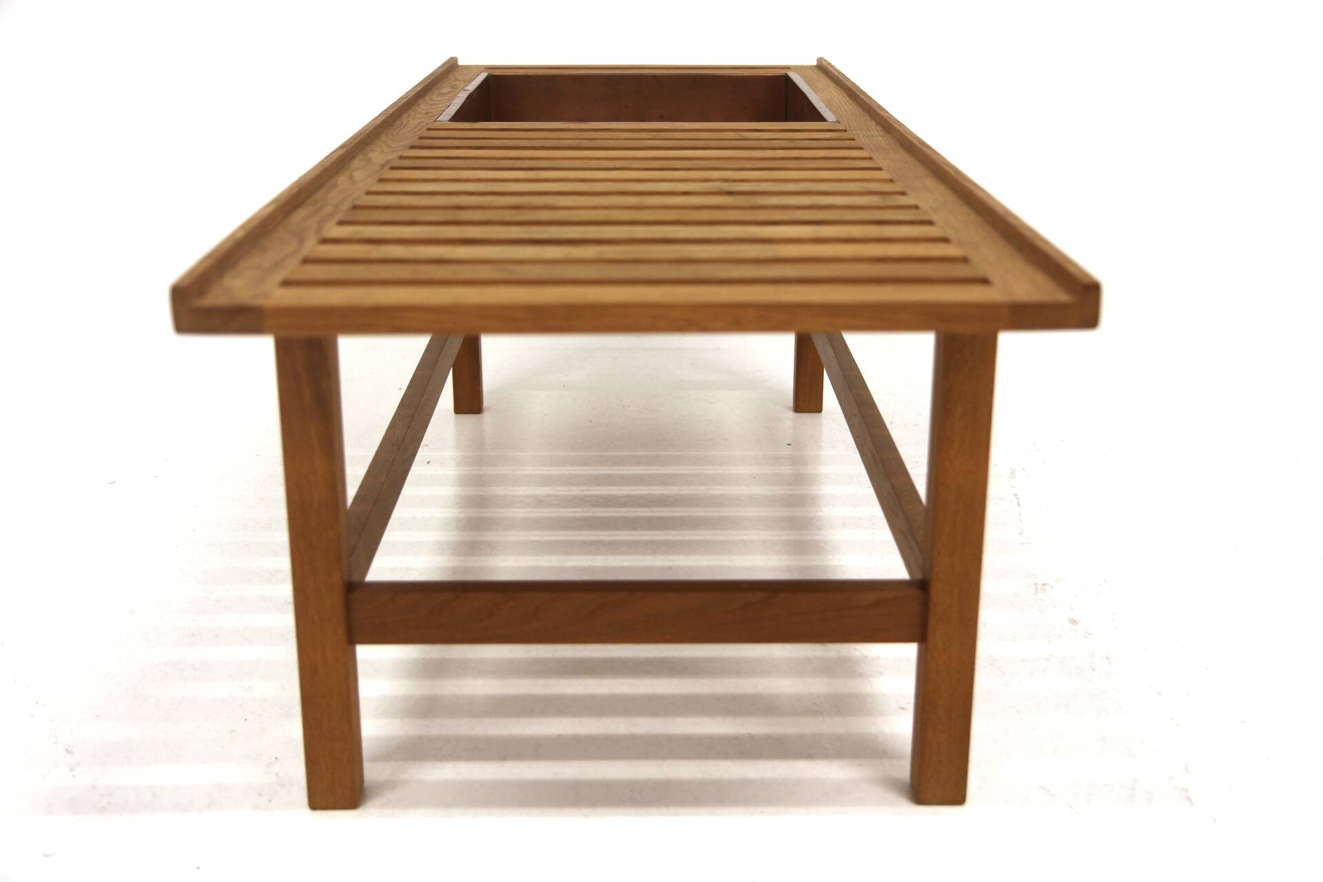 Scandinavian indoor planter in oak, Sweden, 1960