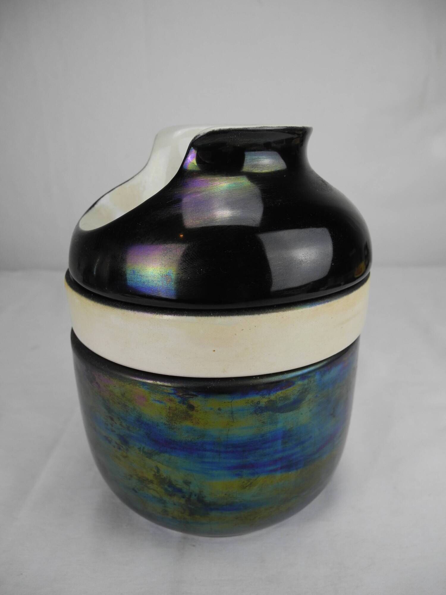 Old tobacco pot pipe holder ceramic vintage french tobacco pot 60s