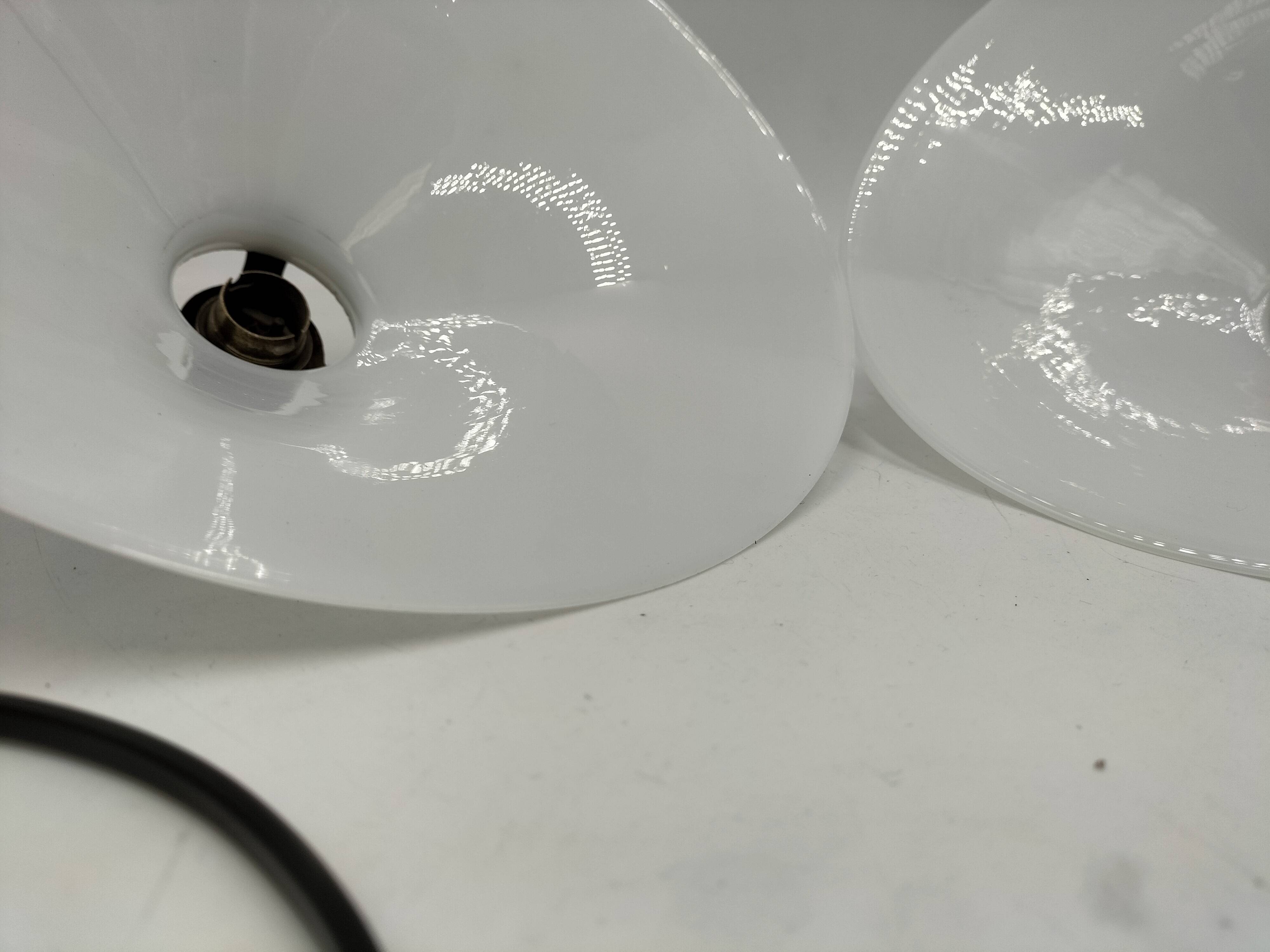 Opaline cone pendants