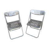 Pair of vintage metal chairs