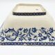 Gien earthenware dish / salad bowl "Terre de Fer", "Ibis" service, 1876