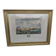 Original engraving of the port of Roscoff. Late 19th century.
