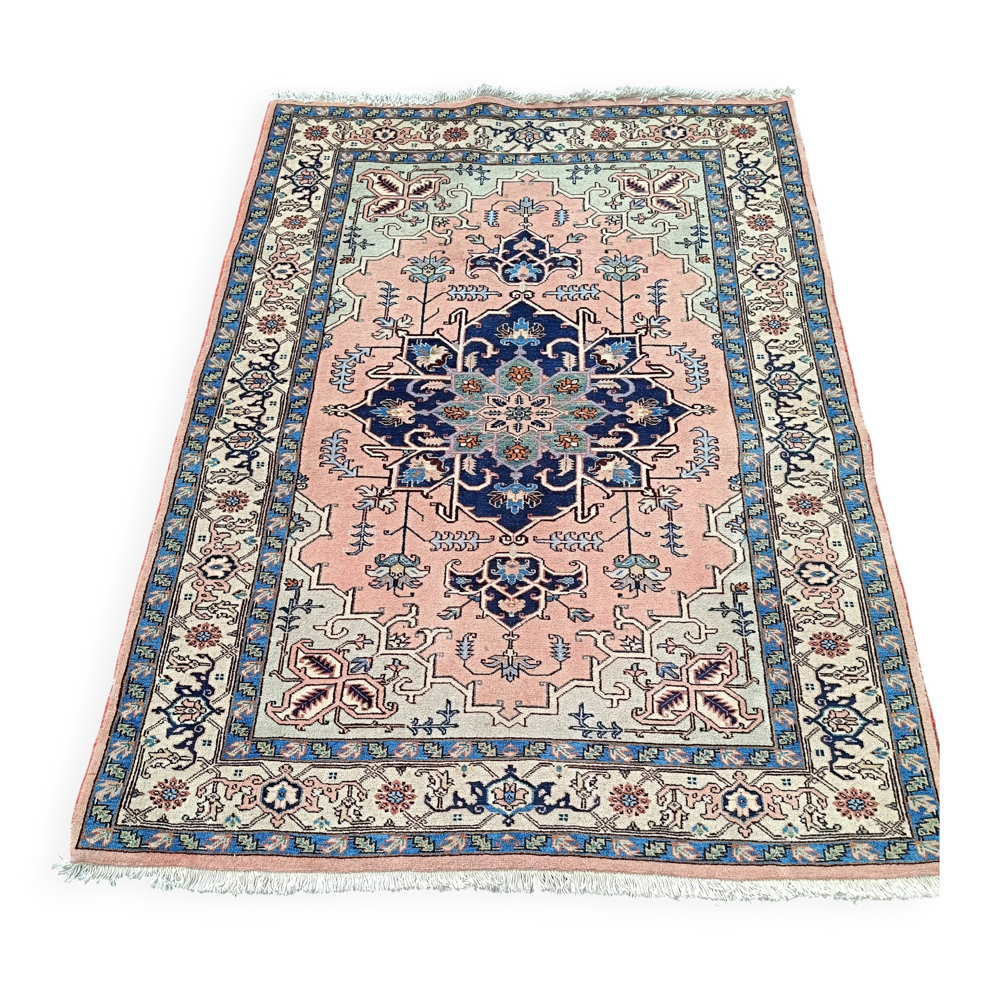 Antique handmade oriental rug.