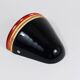 Lampe Appliquée Murale Febo Roberto Pamio, Verre de Murano Noir, Leucos, Italie, Années 1980