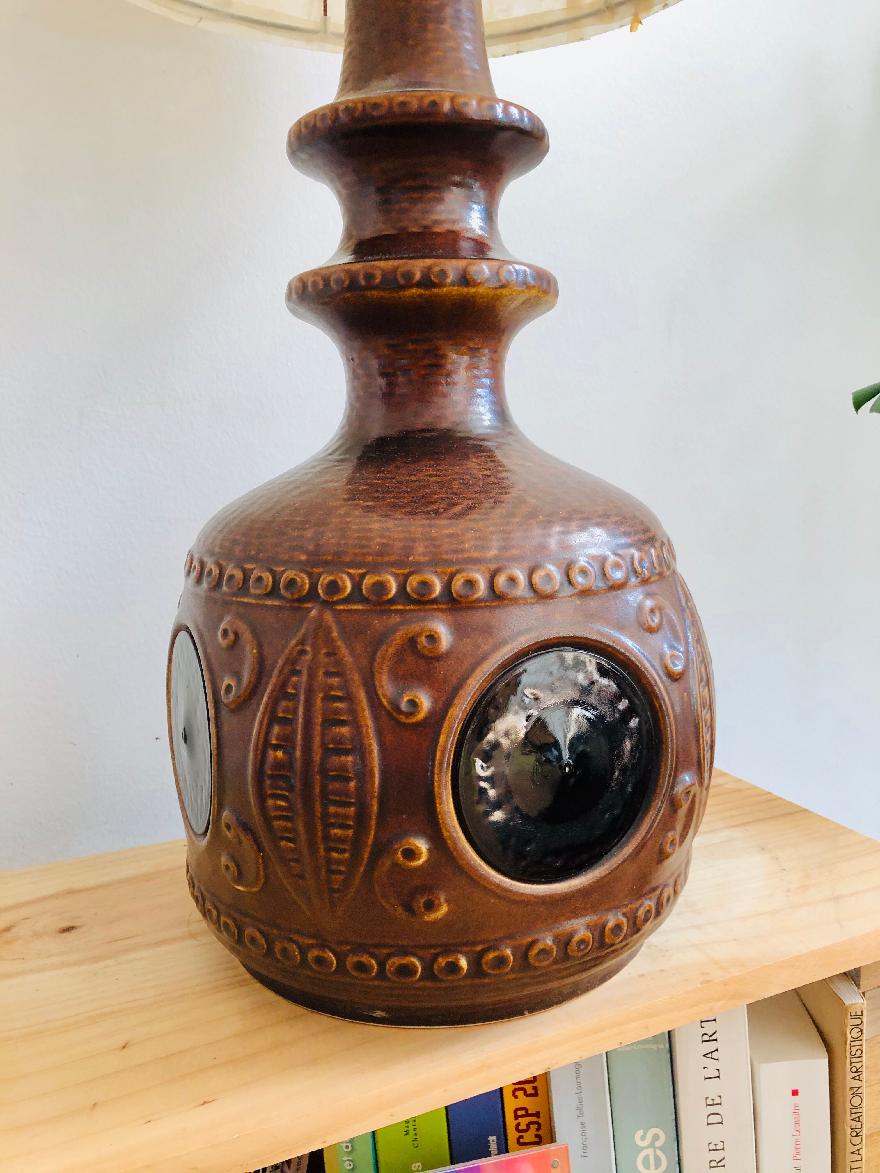 Bay Germany ceramic lamp 1970