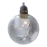 Bubbled glass pendant light