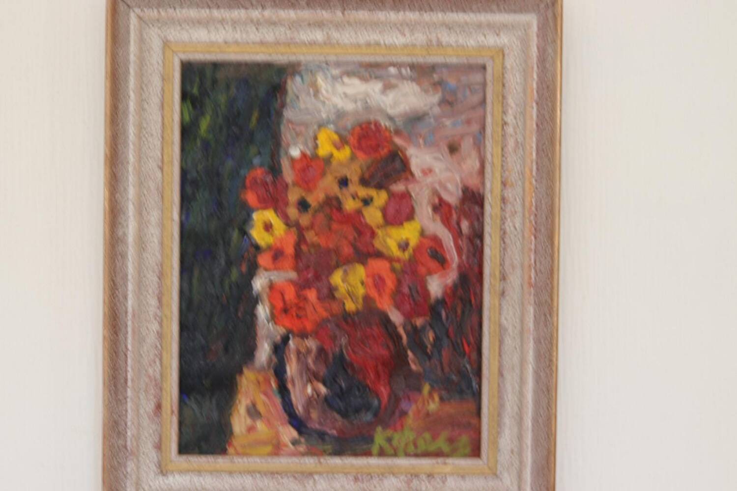 Swedish Oil on Canvas – “Flowers” by Karl Ragnar Johannesson