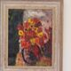 Huile sur toile suédoise – « Fleurs » par Karl Ragnar Johannesson