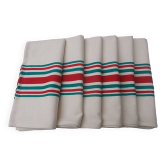 6 serviettes de table basque otsoa