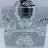 Cubic table lighter in cristral