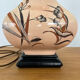 Lamp base "Iris" cracked ceramic