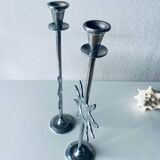 Pair of sun candle holders