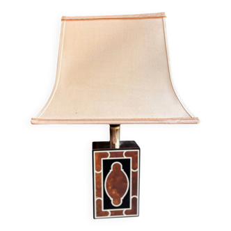 Lacquered lamp from the 1960s, "Le Dauphin" house.