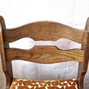 6 Guillerme et Chambron upholstered chairs. Lorraine model