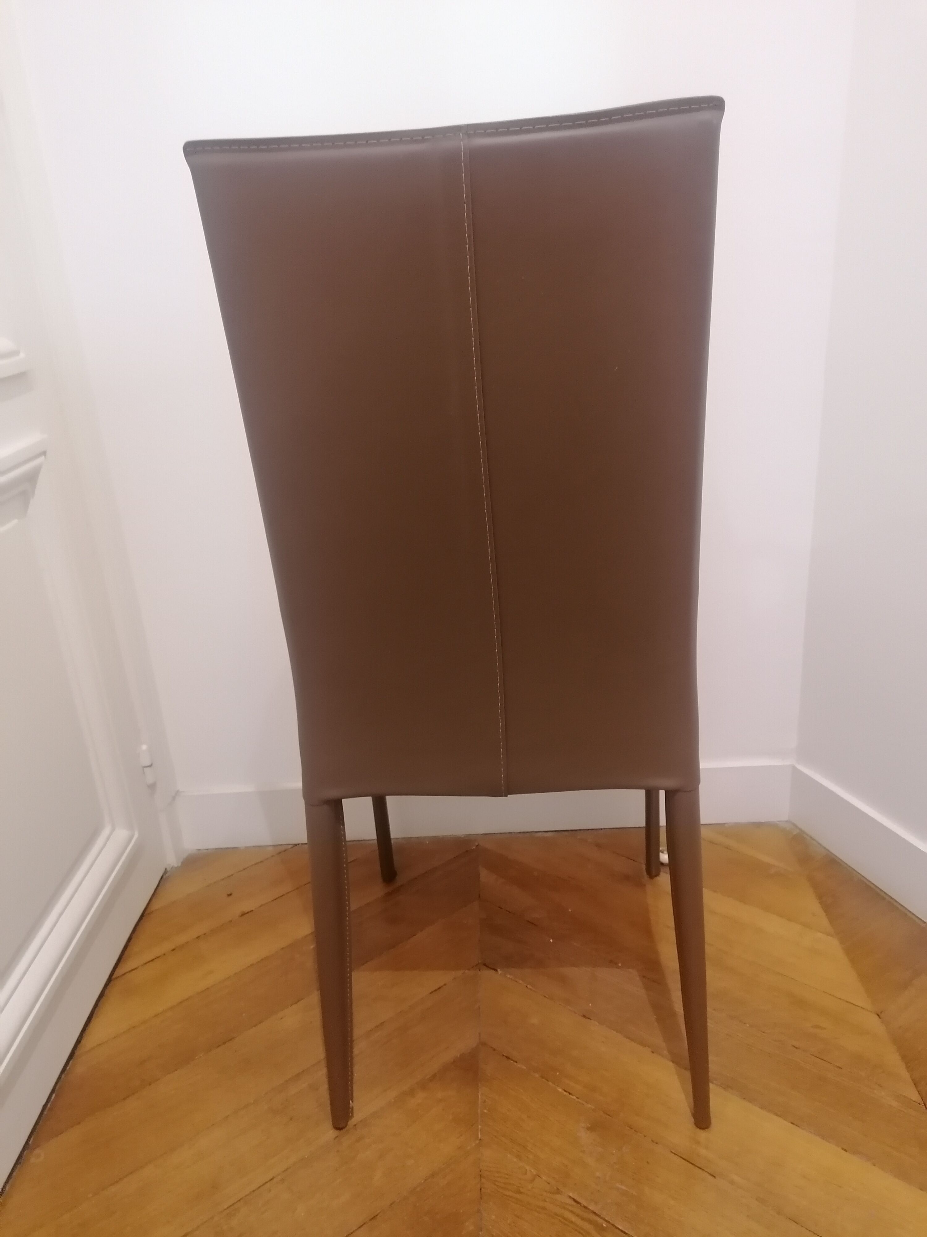 6 chairs Roche Bobois model Holly high backrest