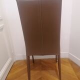 6 chairs Roche Bobois model Holly high backrest