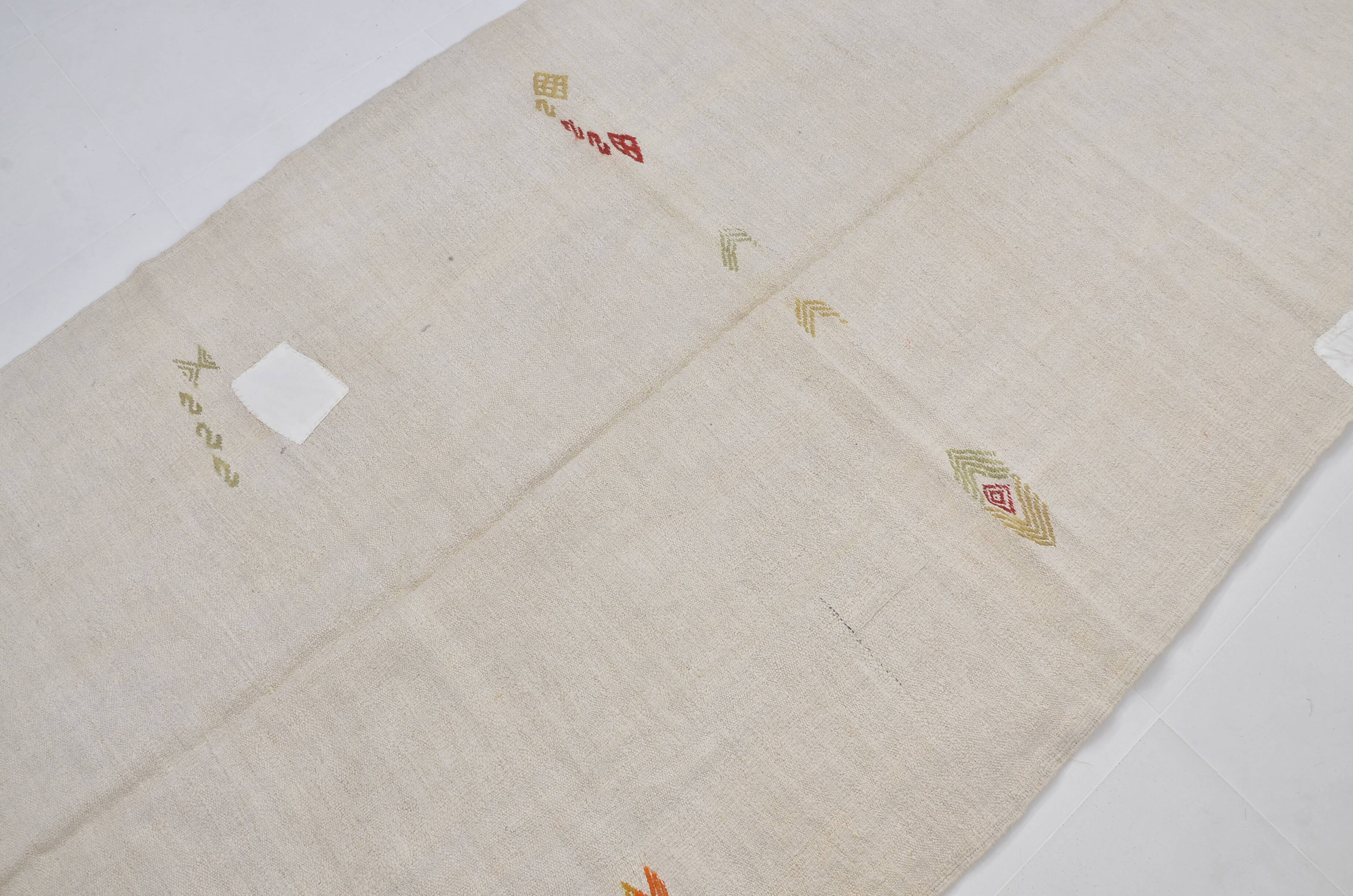 Vintage Oversized Hemp Oushak Rug, Reference 3671