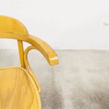 Set of 4 bistro chairs with armrests 1960