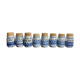 Set of 8 ceramic spice pots by Roger Capron