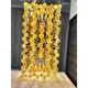 Impressive Mid-Century Modern Amber "Drops Murano Glass Flush Mount