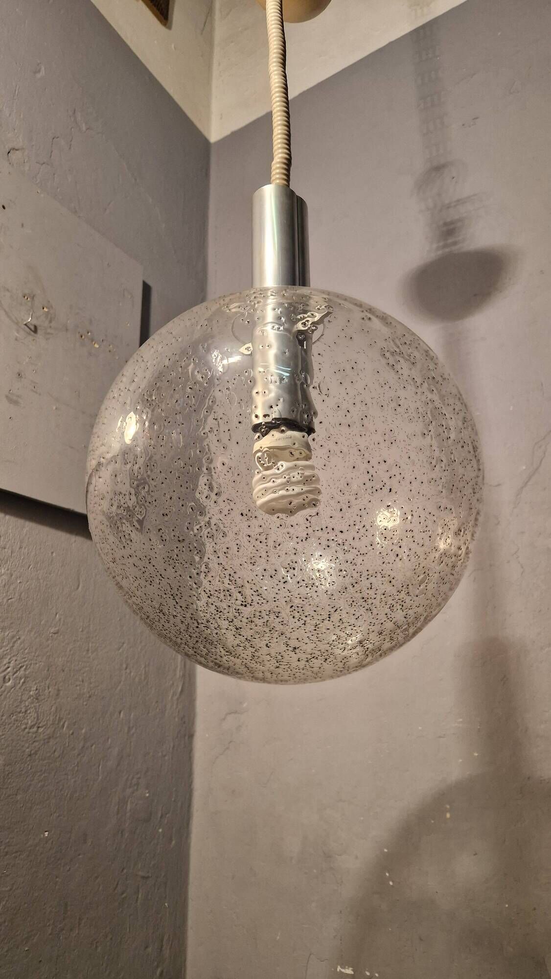 Pulegoso glass sphere lamps by Afra & Tobia Scarpa for Flos, 1960s