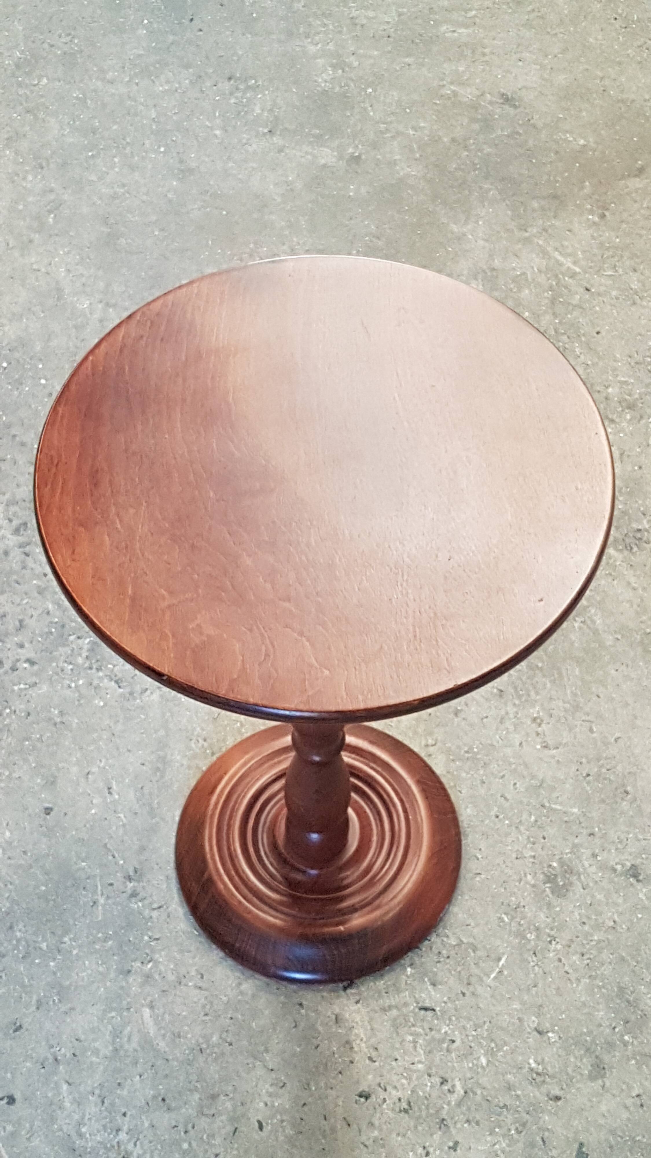 Round side table