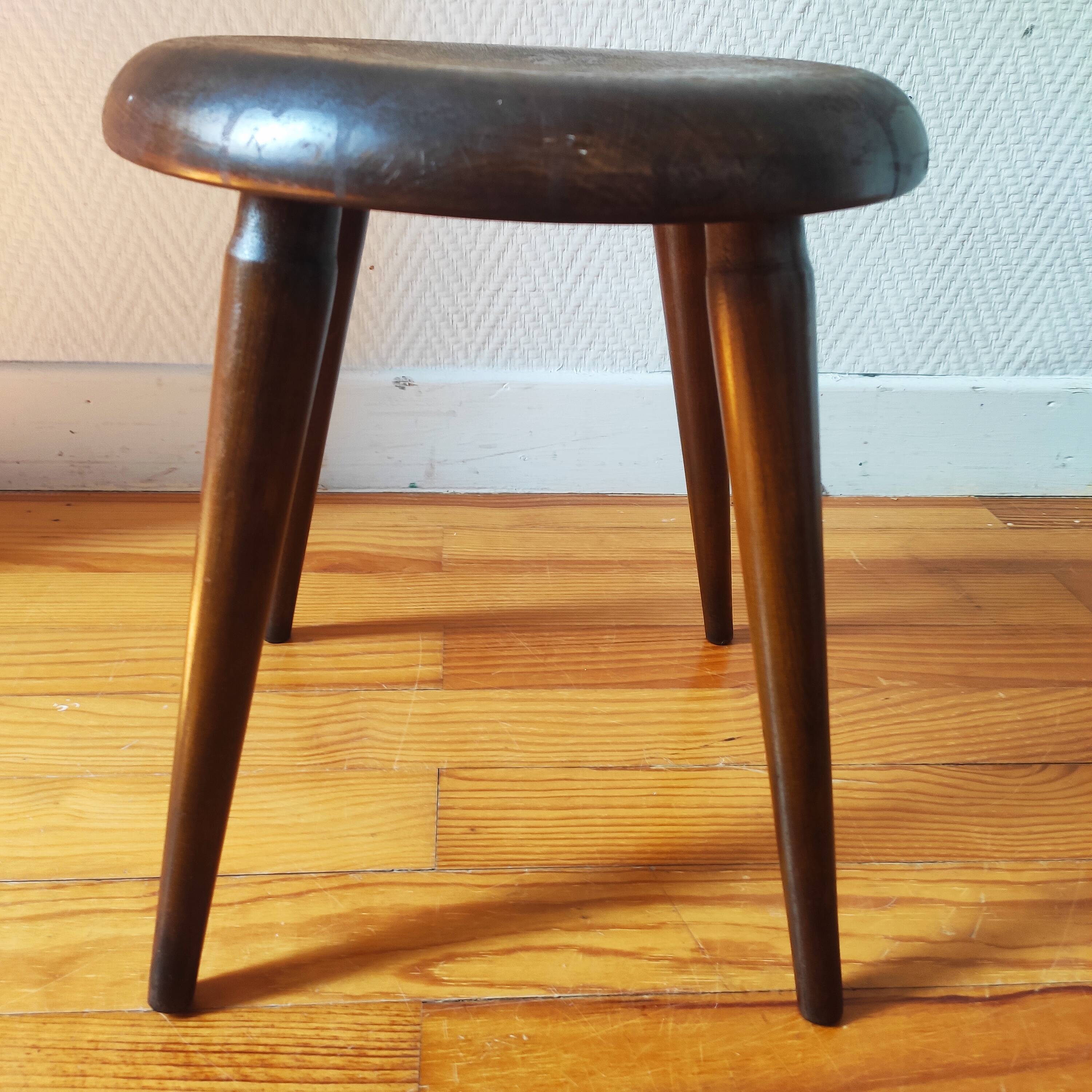 Antique solid wood stool