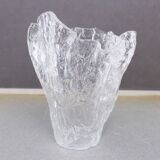Folded glass vase 1970